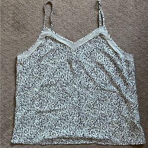Nine West Black and White Patterned Camisole